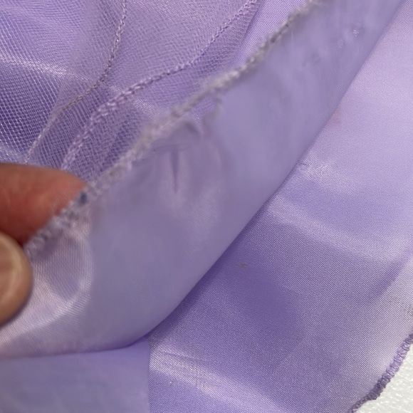 Girls Lilac 3D Floral Lace & Tulle Gown w/ Satin Bow NINJXD Pageant Dress - Picture 14 of 16